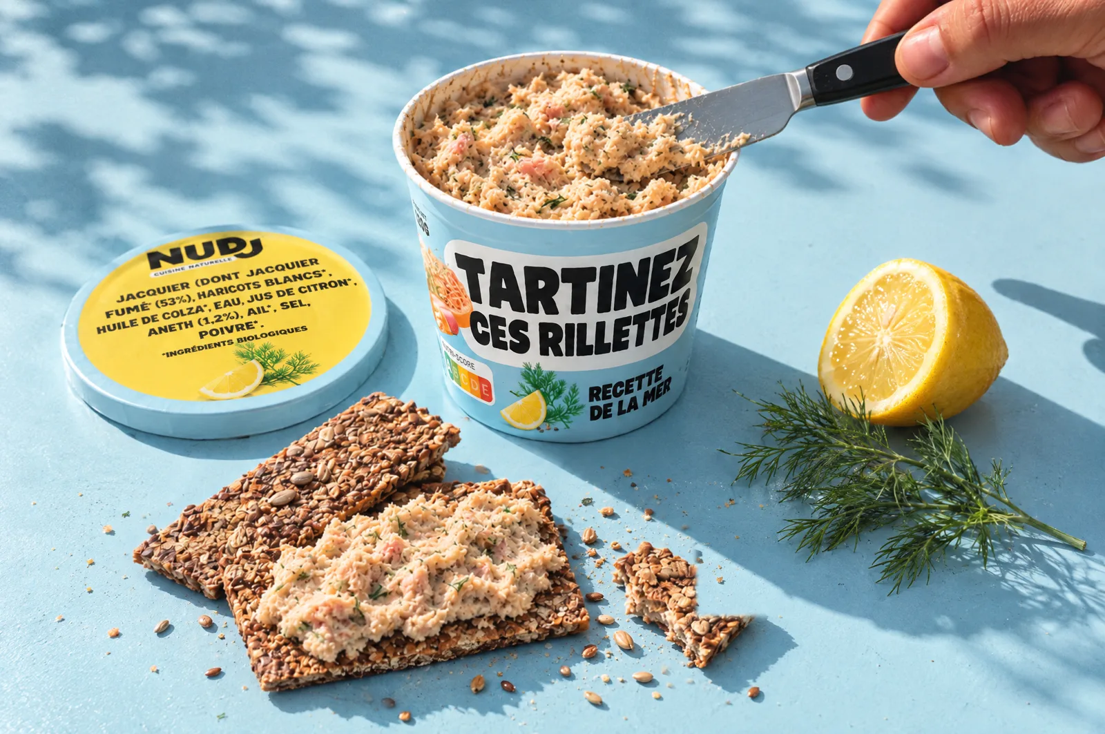 Rillettes De la Mer Nudj sur leur couleur